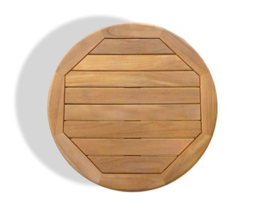 Capri Teak Round Occasional Garden Table