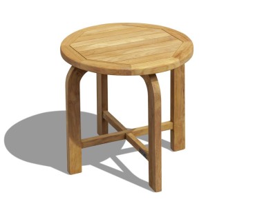 Capri Teak Round Occasional Garden Table