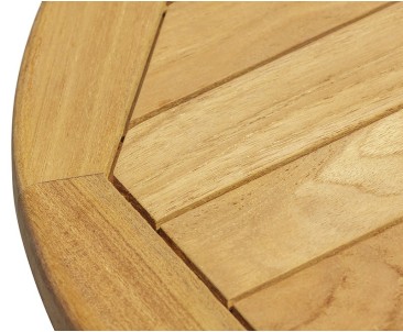 Capri Teak Round Occasional Garden Table