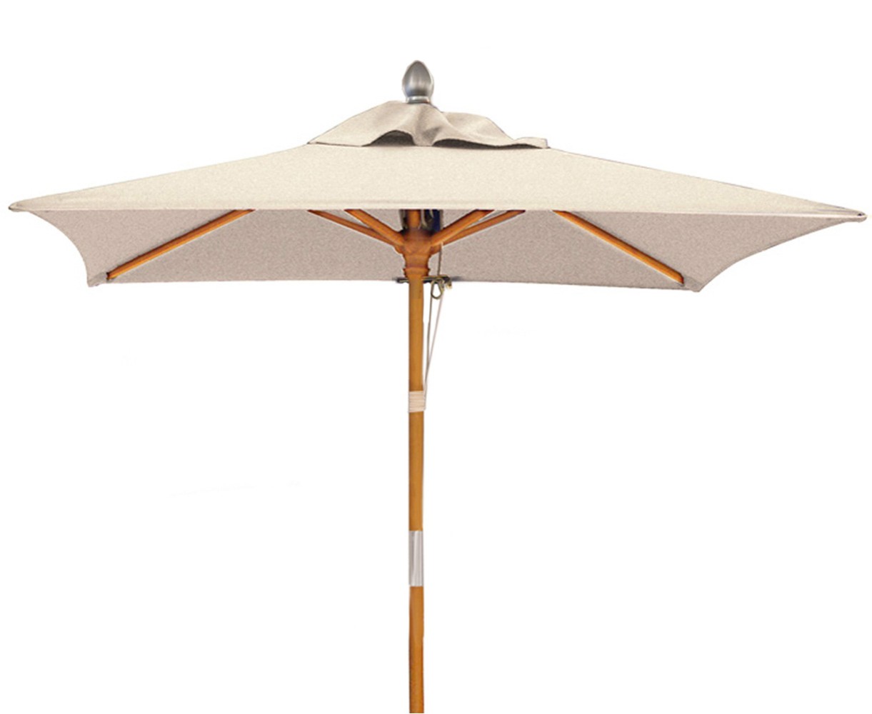 Tilting Square 2m Garden Parasol - Natural
