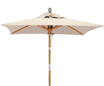 Tilting Square 2m Garden Parasol - Natural