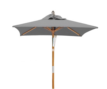 Square 1.5m Tilting Hardwood Parasol - Blue