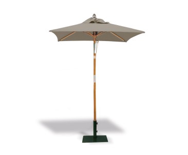 Square 1.5m Tilting Hardwood Parasol - Blue
