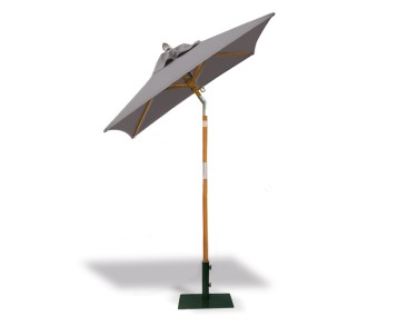 Square 1.5m Tilting Hardwood Parasol - Blue