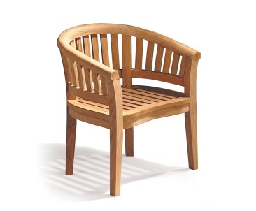 5ft Round Garden Table and 6 Tub Chairs Set