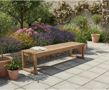 Westminster Teak Backless 6ft Garden Bench | Sports Bench Seating