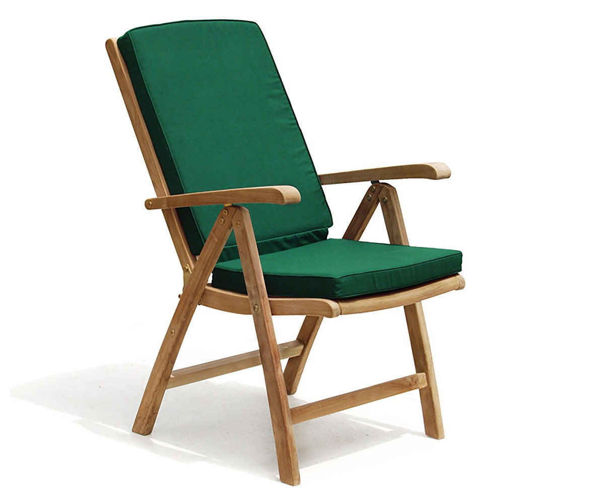 Cheltenham Folding Recliner Chair with Cushion