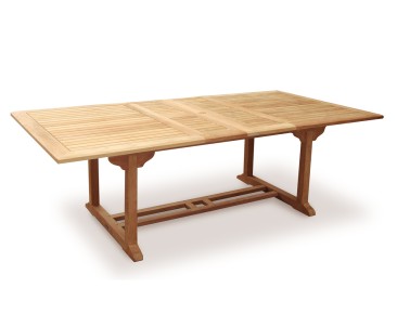 Dorchester Teak 3m Extendable Garden Table and 10 Reclining Chairs Set