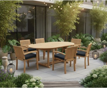Monaco 6 Seat Extending Set