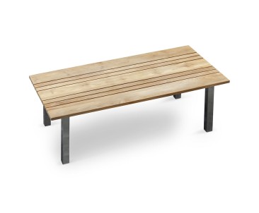 Marina 2.2m Teak and Metal Garden Table