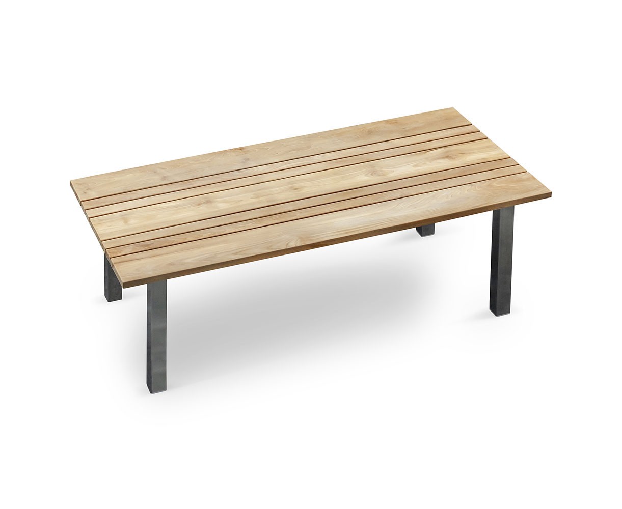 Marina 2.2m Teak and Metal Garden Table