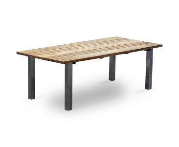 Marina 2.2m Teak and Metal Garden Table