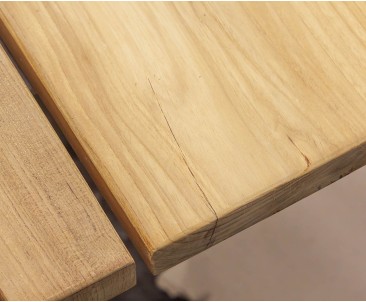 Marina 2.2m Teak and Metal Garden Table