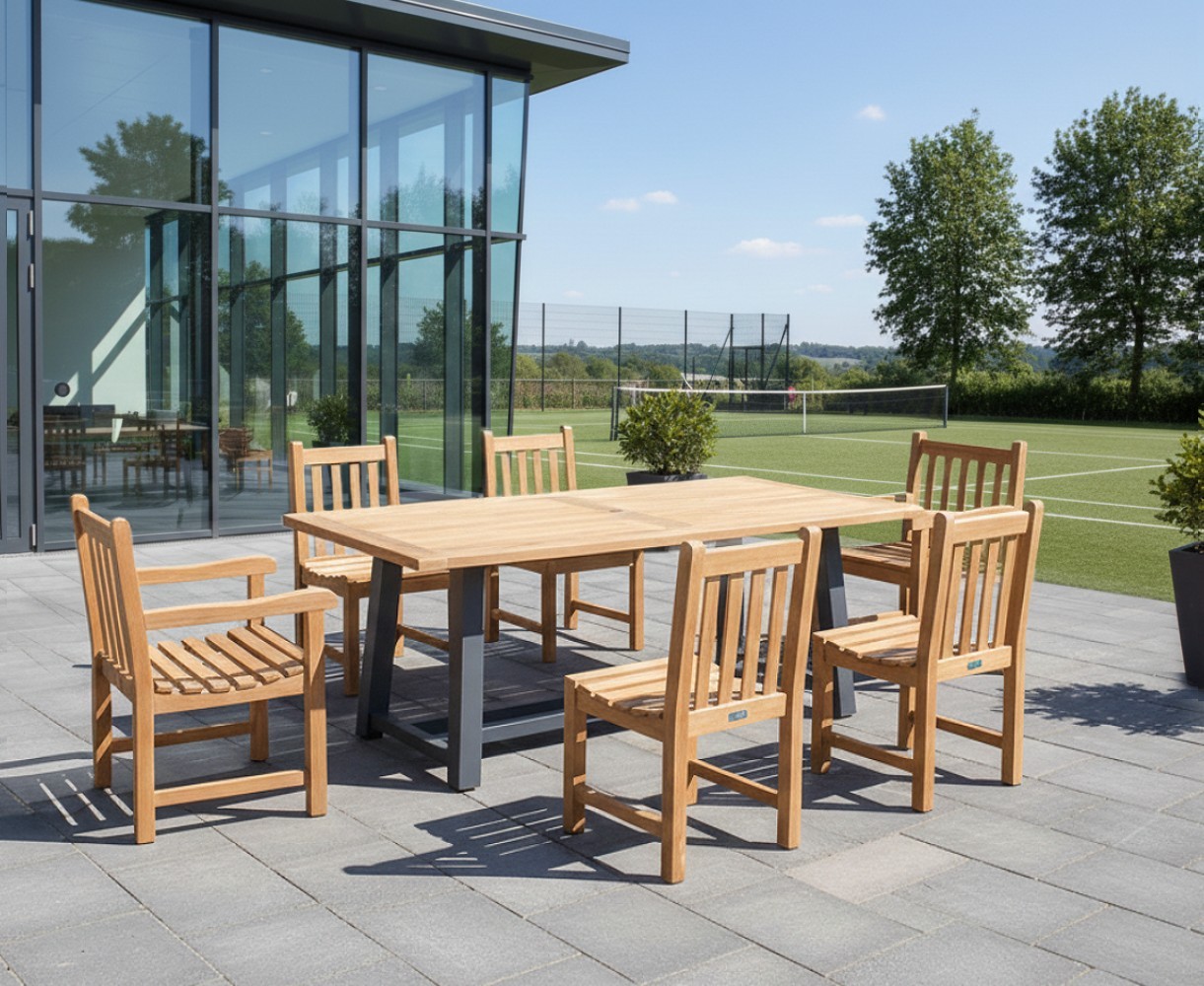 Bridgewater 2m Table with Windsor Chair Dining Set