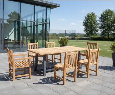 Bridgewater 2m Table with Windsor Chair Dining Set