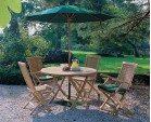 Suffolk Folding Round Garden Table and Chairs Set