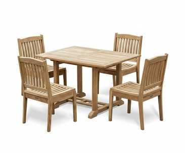 Hilgrove 1.2m Table and Stacking Chair Set