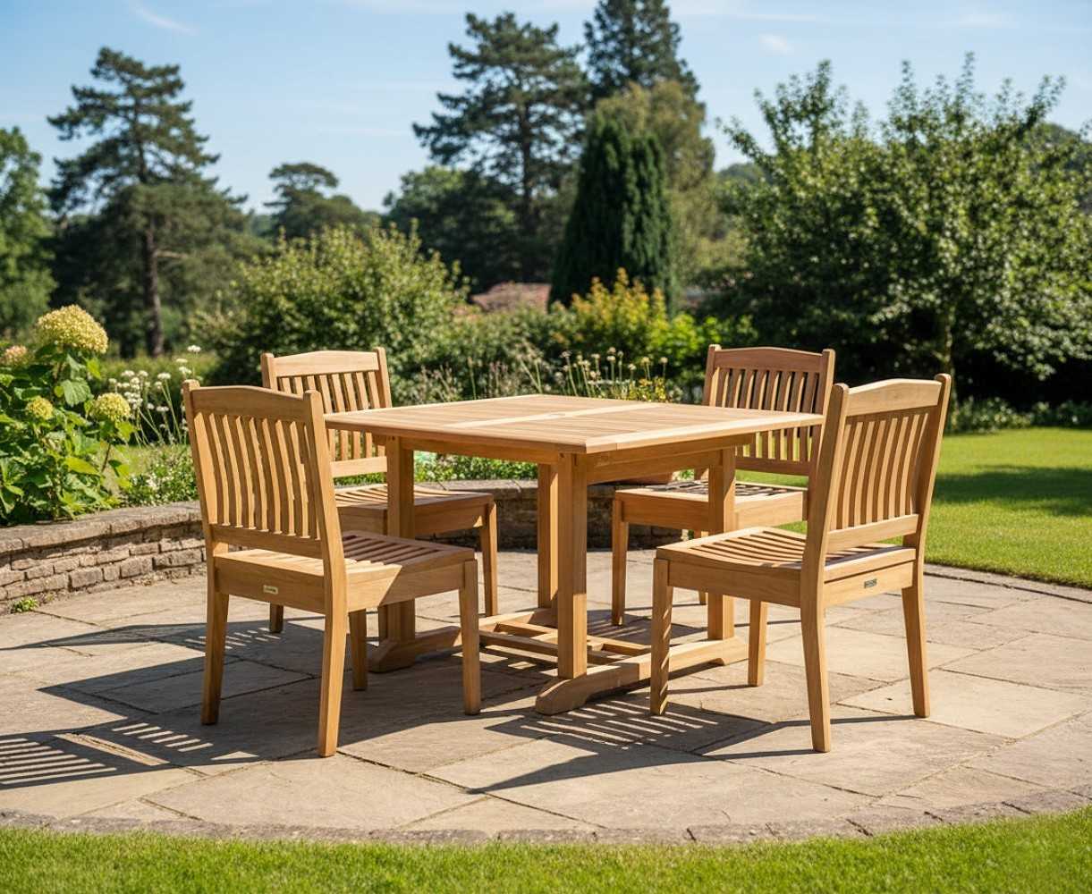 Hilgrove 1.2m Table and Stacking Chair Set