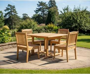 Hilgrove 1.2m Table and Stacking Chair Set