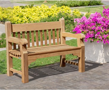 Banchory Classic Teak Bench - 1.2m