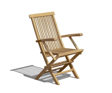 Suffolk Folding Round Garden Table and Chairs Set
