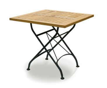 Square Bistro Folding Table 80cm | Teak Wood - Folding Garden Tables