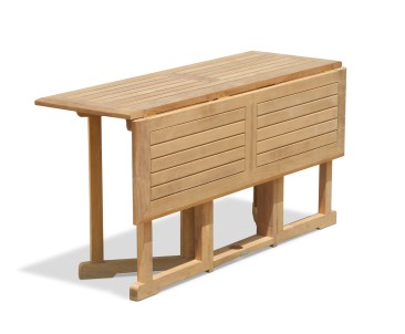 Shelley Teak 5ft Garden Rectangular Folding Gateleg Dining Table