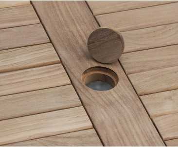 Hilgrove 4ft Teak Rectangular Garden Table | Oblong Garden Table