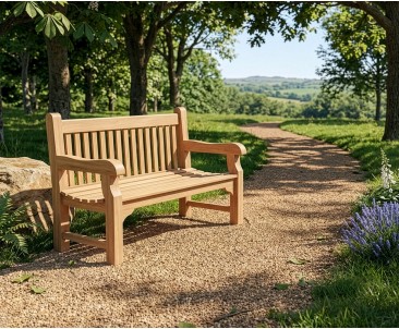 Balmoral 5ft Teak Park - Street Bench |  Heavy Duty Garden Bench