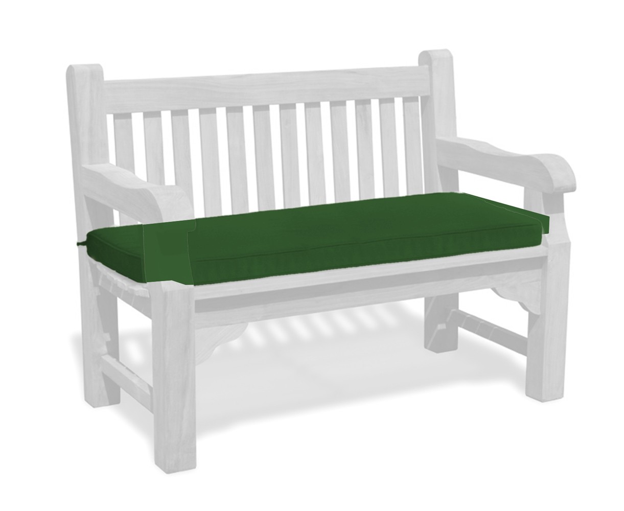 Outdoor Bench Cushion - 4ft / 1.2m - Green