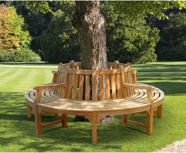 Round Tree bench with Arms