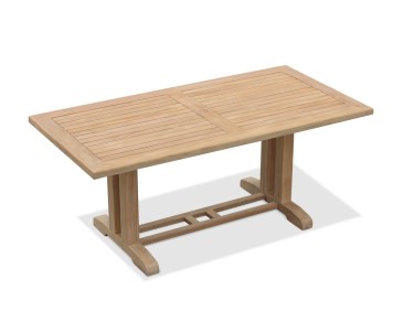 Cadogan Rectangular Teak Dining Table, 150cm Rose Garden Bench and Rose Garden Armchairs