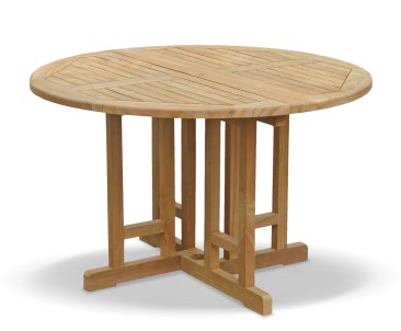 Berrington Round Gateleg 1.2m Table with 4 Bali Recliners