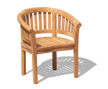 10 Seater Garden Furniture Set, Titan Round 2.2m Table Banana Chairs
