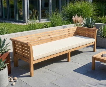 Bahama Extra Large Teak Garden Daybed – 2.7m