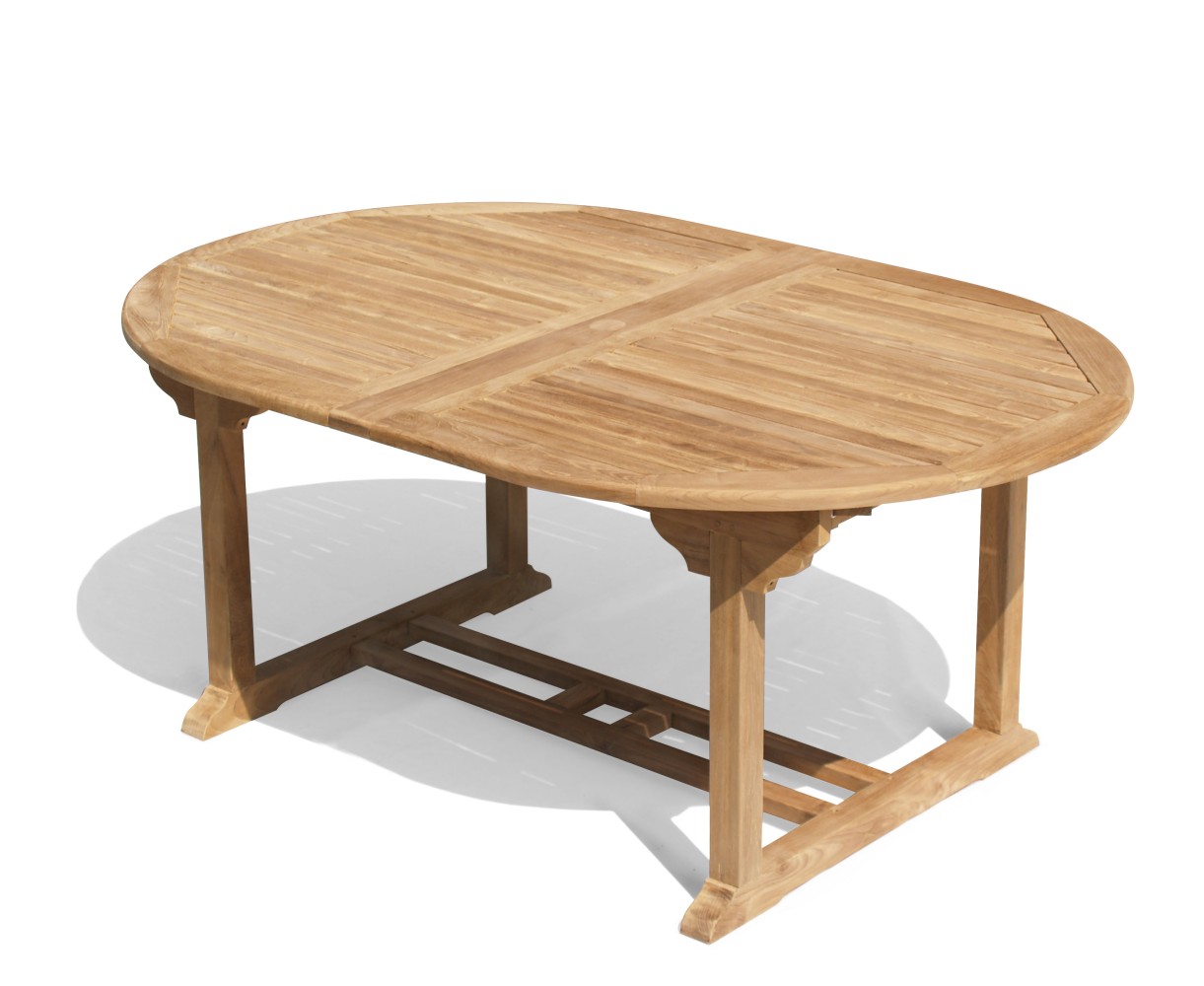 Cheltenham Teak Extending Table and 8 Reclining Chairs Set