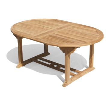 Cheltenham Teak Extending Table and 8 Reclining Chairs Set