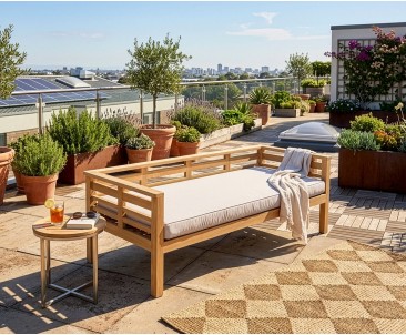 Brompton Teak Sofa Day Bed