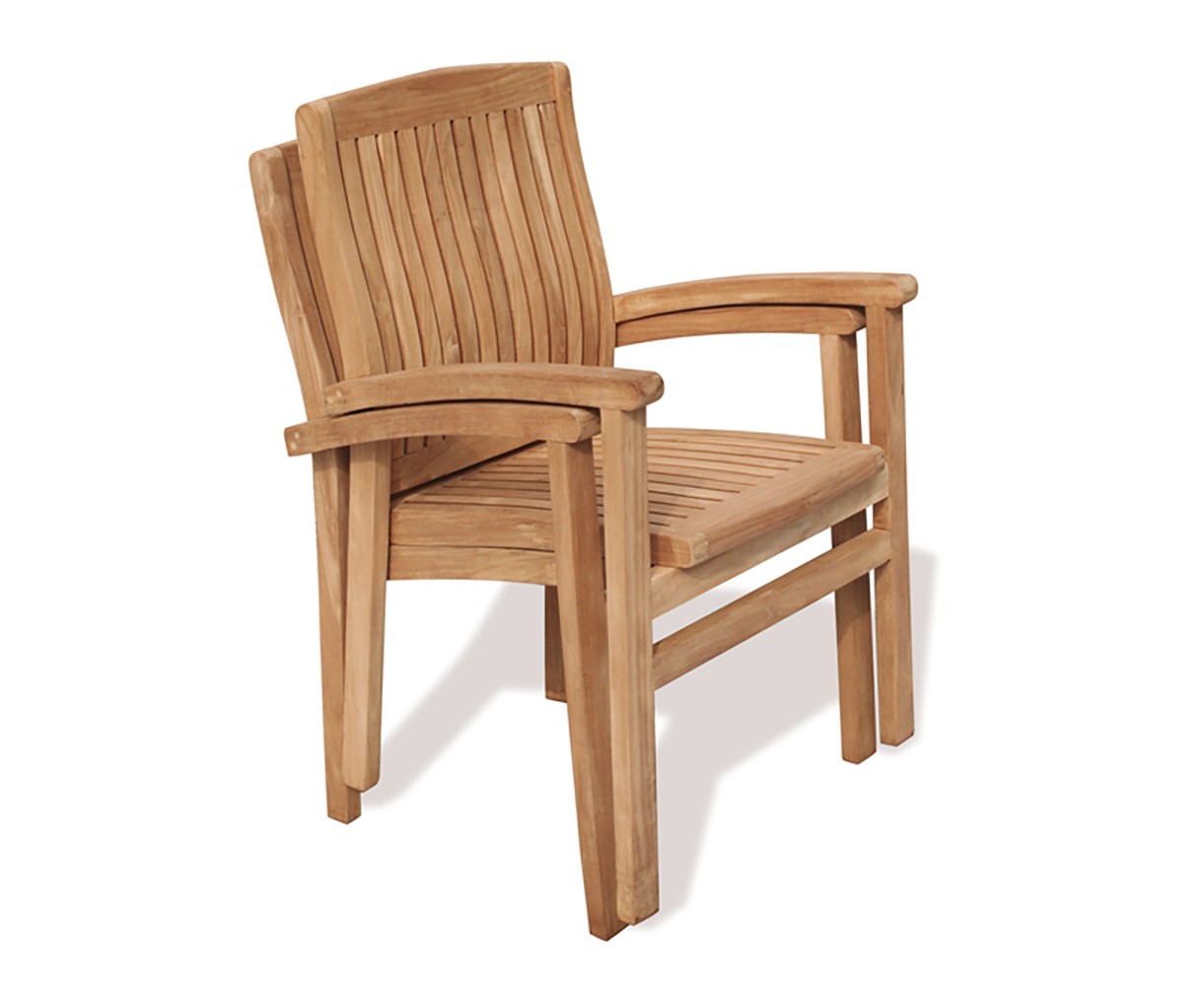 Bali Teak Stacking Chair