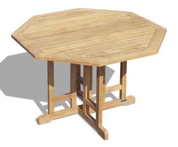Berrington 4 Seater Octagonal Gateleg Table and Reclining Chairs Set