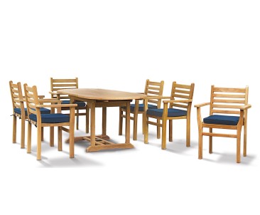 Yale 6 Seat Teak Dining Set