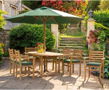 Yale 6 Seat Teak Dining Set