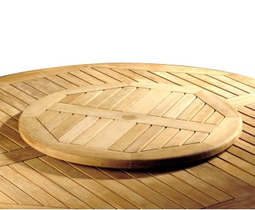 Teak 80cm Lazy Susan - Garden Accessories