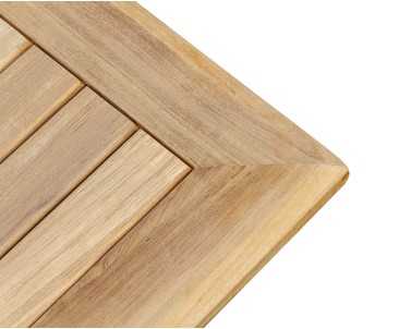 Dorchester Teak Double-Leaf Extending Garden Table 1.8-2.4m x 1.1m