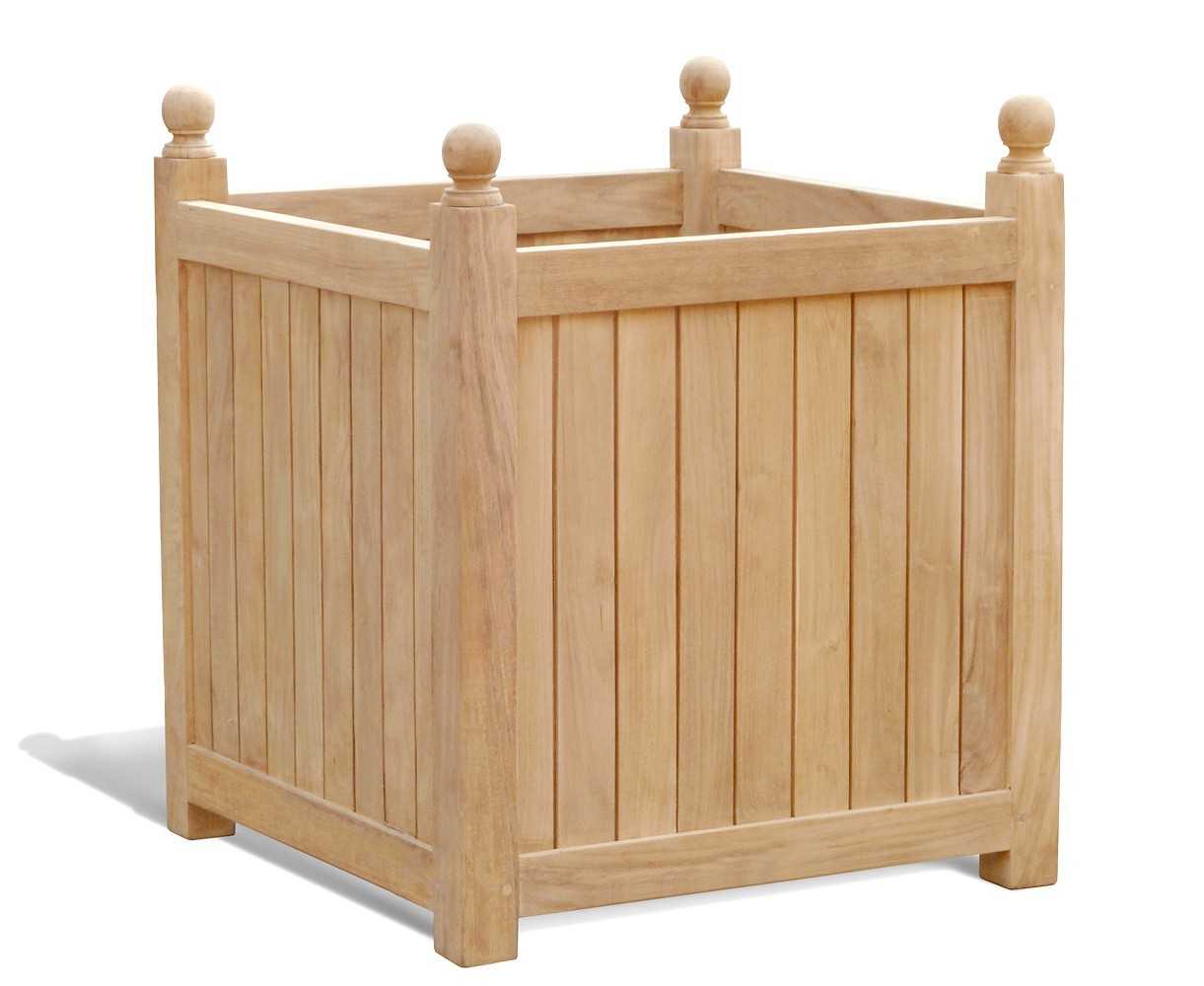 Extra Large Teak Wooden Garden Planter | Versailles Planter