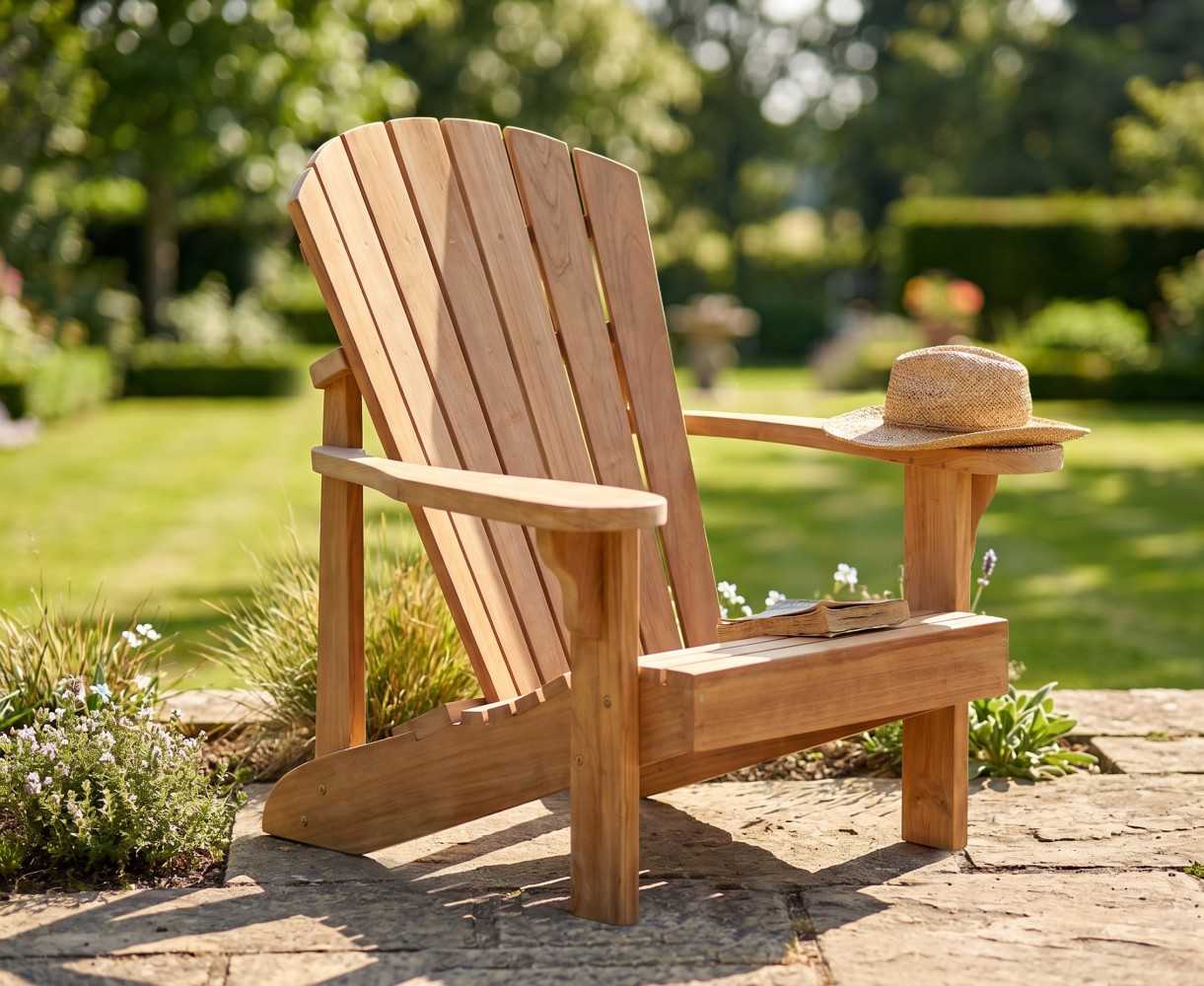 Teak New England Adirondack Chair