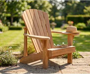 Teak New England Adirondack Chair