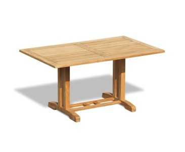 Belgrave Rectangular 1.5m Teak Dining Table with Stanford 1.2m Bench and Stanford Chairs