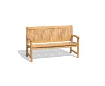 Belgrave 150cm Rectangular Teak Table with Stanford 150cm Bench and Stanford Armchairs