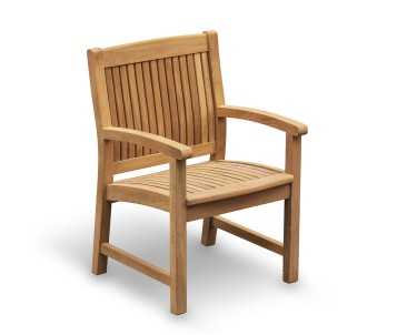 Cadogan Teak Dining Table, Stanford 120cm Bench and Stanford Armchairs